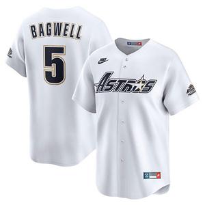 Мужская белая джерси Houston Astros Jeff Bagwell из коллекции Cooperstown Nike