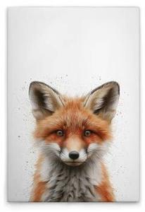 Картина на холсте A.S. Création Baby Fox цвет weissbraungrau