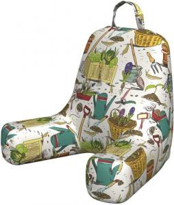 Наволочка для подушки для чтения Lunarable Gardening, с изображением сельскохозяйственной концепции: корзина с инструментами и свежепосаженными цветами и саженцами, мягкая набивная наволочка для кровати, маленький размер, разноцветная., Multicolor