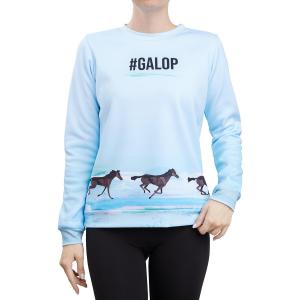 Свитер для верховой езды GALOP WEAR с лошадьми, скачущими галопом