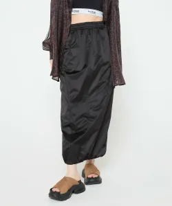 Нейлоновая юбка с логотипом Jeanasis, цвет Black(09)