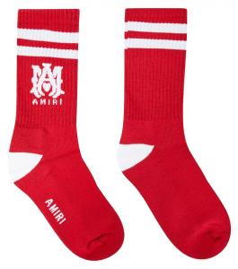 Носки из смесового хлопка с принтом Amiri, красный