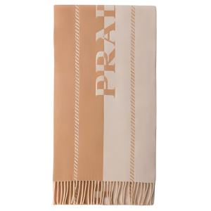 Шерстяной шарф Small Jacquard logo PRADA