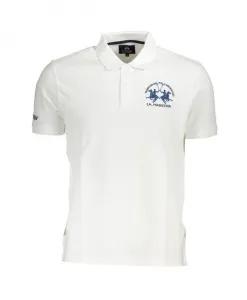 Белая хлопковая мужская рубашка поло La Martina, белый