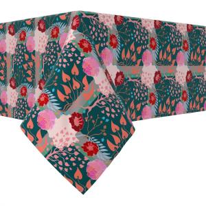 Прямоугольная скатерть, 100 % хлопок, 60x84 дюйма, цветочный 95