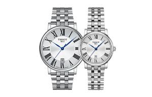 Carson Elite Series Кварцевый механизм Унисекс часы 40мм+30мм Серебристый циферблат TISSOT