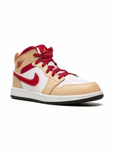 Кроссовки Jordan 1 Mid Jordan Kids, белый