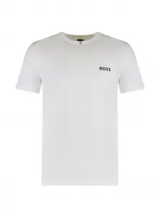 Футболка с круглым вырезом BOSS, белый