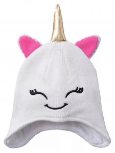 Молодежная уютная шапка с единорогом Northeast Outfitters, белый