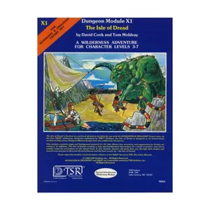 Модуль Isle of Dread (1st Printing, Blue), Basic Dungeons & Dragons (Original Edition) - Modules & Adventures - X Series