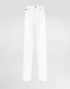 Джинсы-клеш из денима Dolce & Gabbana, мультиколор