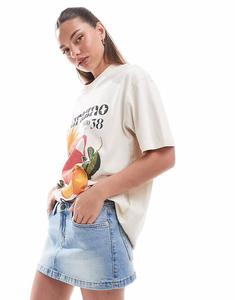 Мини-юбка из микро-денима Cotton On в цвете Rush Blue Cotton:On