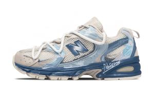 New Balance Кроссовки NB 530 с низким верхом, износостойкие, дышащие, для повседневного использования, для городских поездок на работу, унисекс, синие