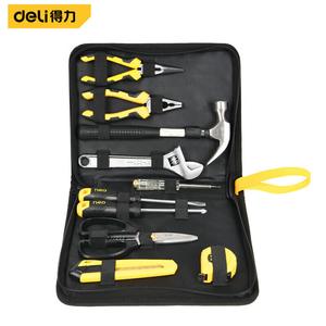 Тканевая сумка Deli, набор инструментов из 10 предметов, многофункциональный и практичный набор для ремонта электрики и деревообработки DL5910