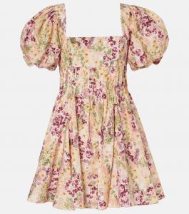 Хлопковое мини-платье Caramelo Florecer Agua By Agua Bendita, цвет florecer