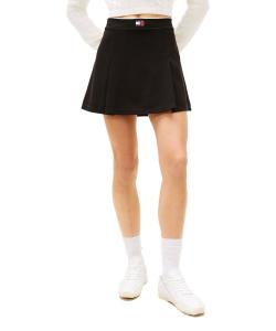 Мини-юбка из пике, приталенного силуэта с расклешенной юбкой, размер 26SS