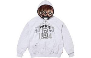 MM6 Maison Margiela Толстовка с капюшоном на молнии Supreme, Темно-зеленый/Темно-зеленый