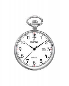 Мужские карманные часы F2019/1 со стальным корпусом Festina, серебро