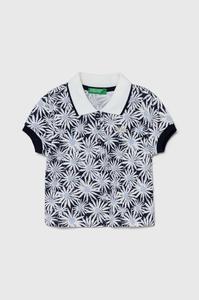 Детская рубашка-поло United Colors of Benetton, темно-синий