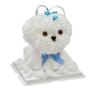 Кукла Love Of Wormwood Maltis ручной работы из стабилизированных роз плюшевая кукла высота 25см AIQINGCAOZHILIAN(WANJU)