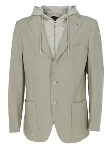 Пиджак с капюшоном Eleventy, серый