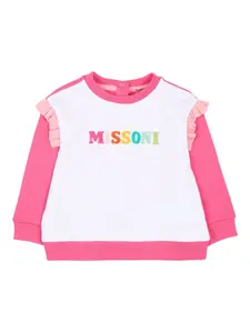Толстовка с оборками Missoni Kids, розовый