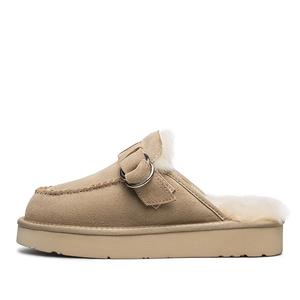 AU&MU Женские тапочки EVA с закрытым носком серые, цвет Gray