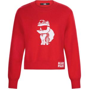 KARL LAGERFELD / Karl Lagerfeld Jeans Свитер KARL LAGERFELD SS25 женский красный