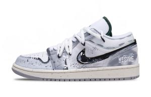 Jordan Баскетбольные кроссовки Air 1 Vintage, низкие, мужские, серо-белые