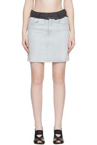 Mm6 Maison Margiela Синяя джинсовая мини-юбка