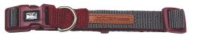 Нейлоновый ошейник Nayeco X-Trm Double Premium Нейлоновый ошейник темно-бордовый и серый 30-40см х 1,5см Nayeco, цвет красный, серый