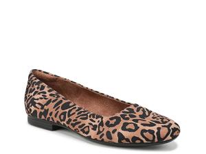Балетки Naturalizer Kari Ballet Flat, Black/Brown Leopard Print Fabric