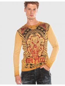Футболка Cipo & Baxx, цвет mustard
