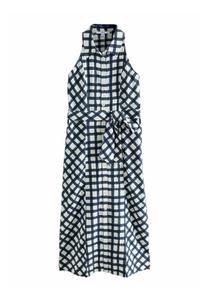 Платье Next REGULAR FIT, Navy Blue/White Check/Blue