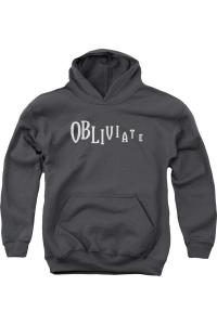 Толстовка с капюшоном Harry Potter Obliviate Youth Gildan, Charcoal