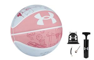 Under Armour Баскетбольный мяч China Rubber Basketball Fresh Pink Size 7 Training Competition Unisex