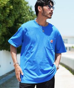 Футболка рабочая с коротким рукавом, большими карманами и нашивкой с логотипом Carhartt