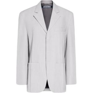 Карманная Детализированная Куртка Jacquemus, Светло-Серый