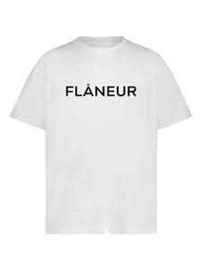 FLÂNEUR logo-print Футболка, белый