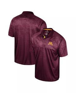 Мужская темно-бордовая рубашка-поло Minnesota Golden Gophers Honeycomb Raglan Colosseum