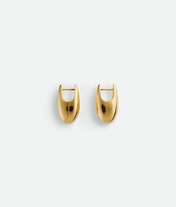 Small ellipse earrings BOTTEGA VENETA, желтое золото