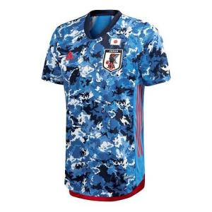 Футболка adidas AU Player Edition 20-21 Season Team Japan Contrasting Colors Printing Sports Short Sleeve Blue, синий