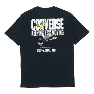 Футболка keep moving short sleeve t-shirt 'black' Converse, черный