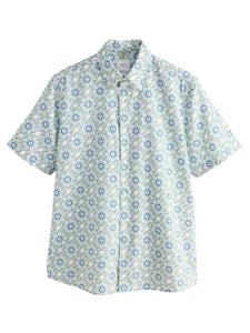 Рубашка на пуговицах классического кроя Next, Petrol/Pastel Green