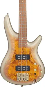 Электрогитара Ibanez SR400EDX 4-струнная бас-гитара из капового дерева, гриф из ятоба, покрытие Mars Gold Metallic Burst