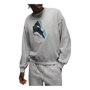 Свитшот Air Jordan Brooklyn Fleece Crewneck 'Grey Heather Gamma Blue'
