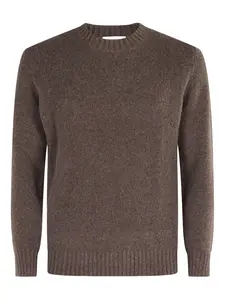 Свитер с круглым вырезом Kangra, коричневый