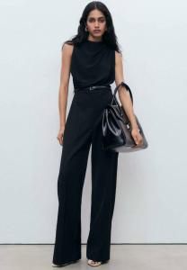 Комбинезон Mango WITH DRAPED NECK , Black