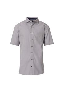 Рубашка делового покроя с коротким рукавом и принтом удобная посадка Casamoda, бежевый