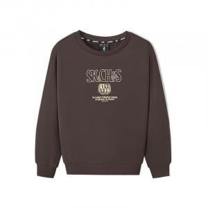 Спортивный свитшот Unisex Skechers, коричневый
